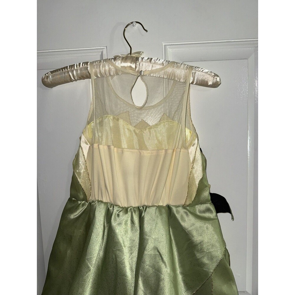 Disney Princess & the Frog Tiana Deluxe Costume Dress Size 7/8 Years Rare Style - Picture 9 of 12